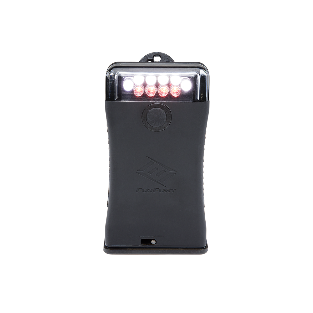 Foxfury Scout Clip Light with White and Red LEDs