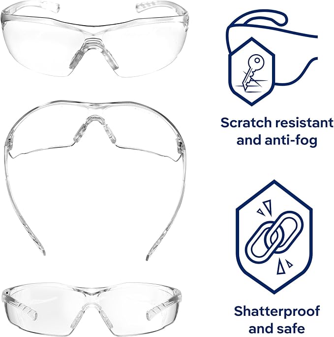 Dräger X-Pect 8320 Safety Glasses – Anti-Fog & Anti-Scratch, UV Protection