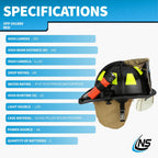 Nightstick Intrinsically Safe Flashlight Kit W/helmet Mounts - 3 AA (not Included) - Red - UL913 / ATEX