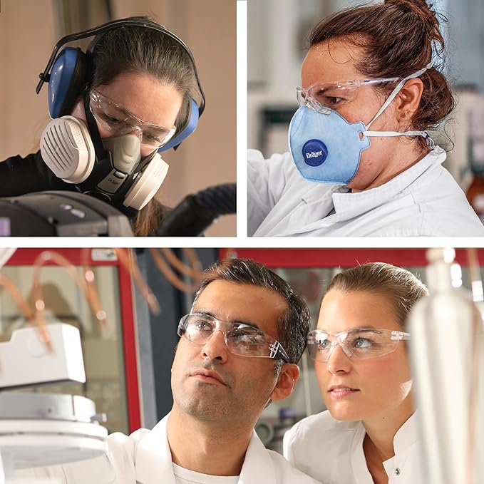 Dräger X-Pect 8320 Safety Glasses – Anti-Fog & Anti-Scratch, UV Protection