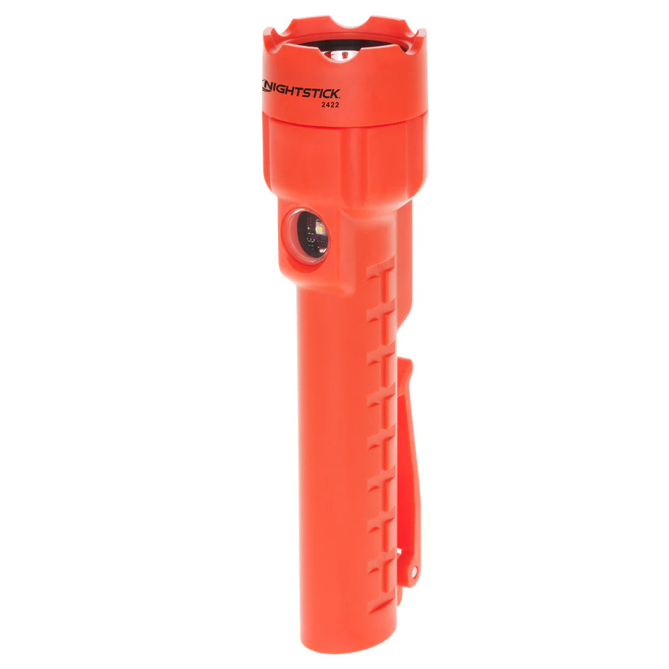 Nightstick Dual-Light Flashlight W/dual Magnets - 3 AA - Red