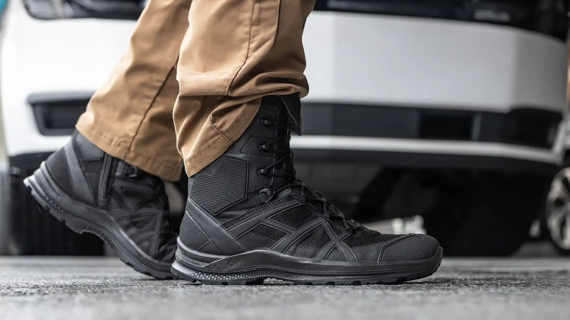 HAIX Black Eagle Athletic 2.0 T High Side Zip worn in the field