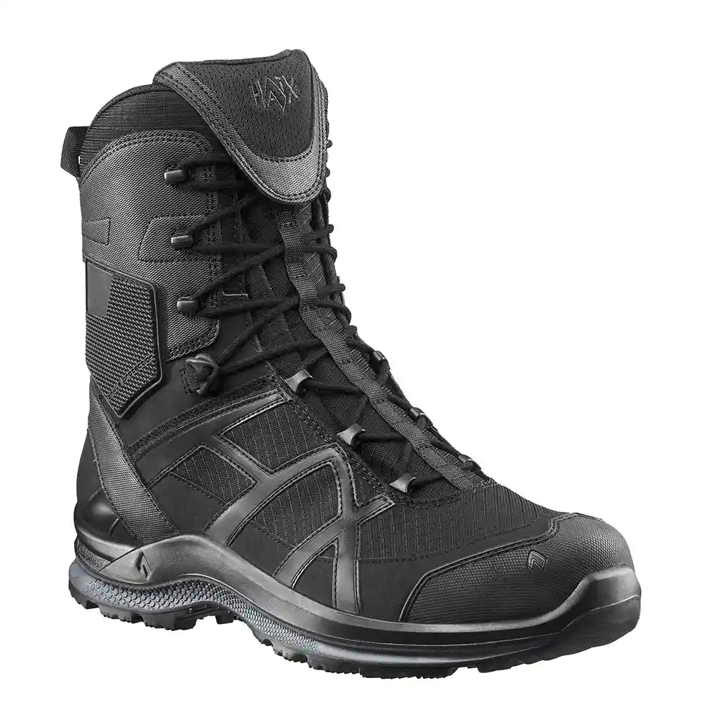 HAIX Black Eagle Athletic 2.0 T High Side Zip — Black 8 inch tactical athletic boot
