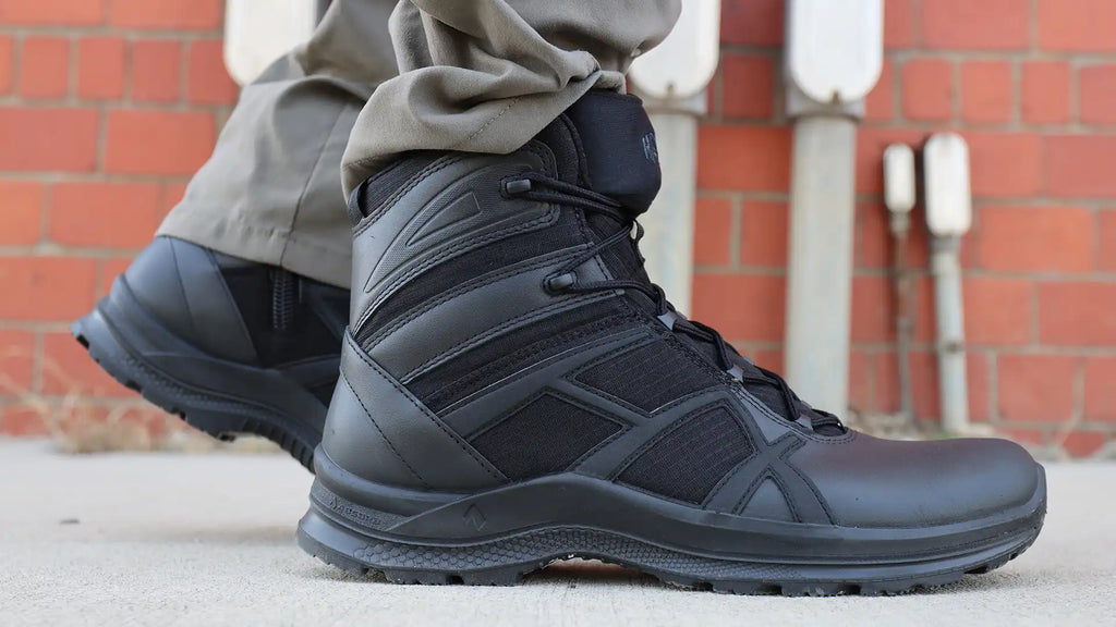 HAIX Black Eagle Athletic 2.1 T Mid Side Zip worn in the field