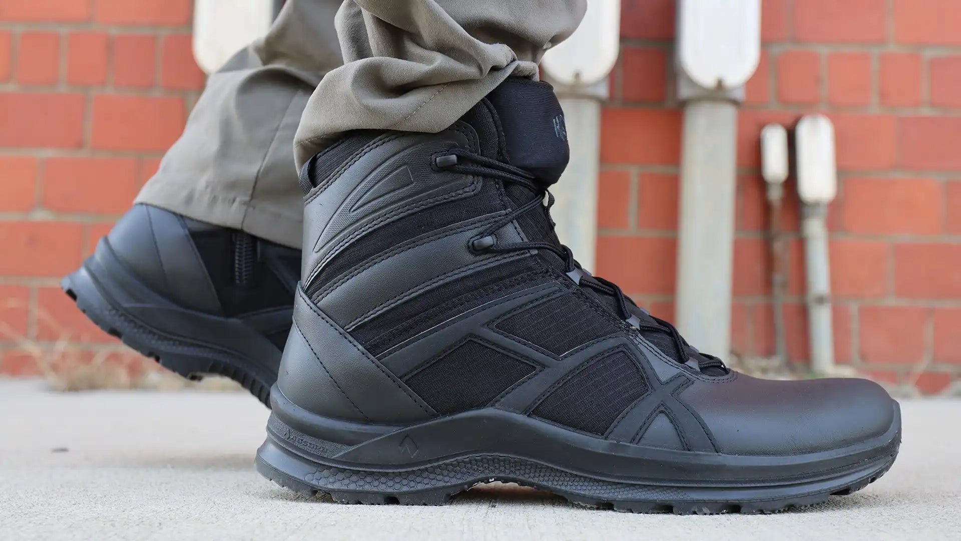 HAIX Black Eagle Athletic 2.1 T Mid Side Zip worn in the field