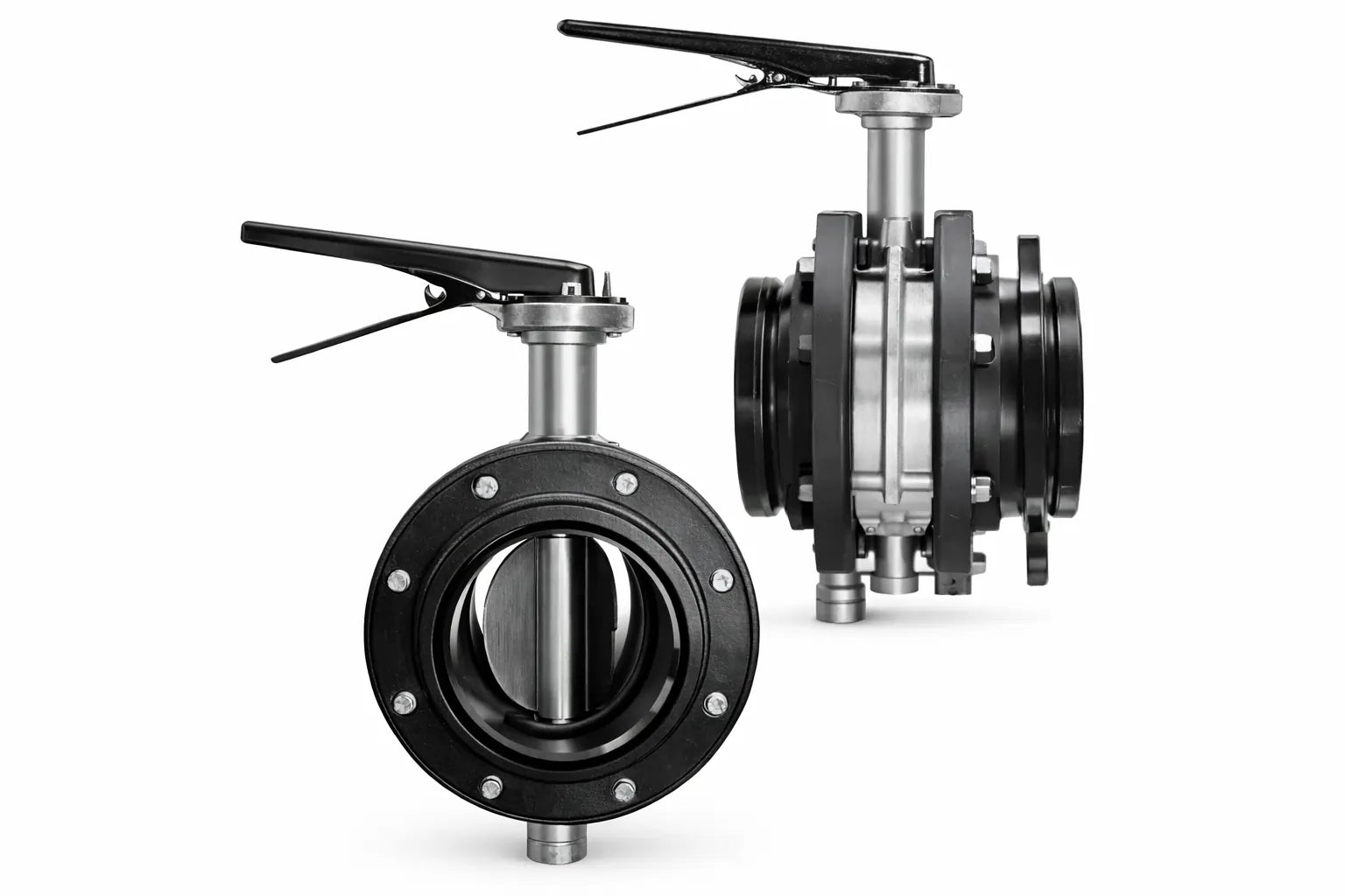 Butterfly Valve Lever Handle 6” NH SWF LH x 6” NH M