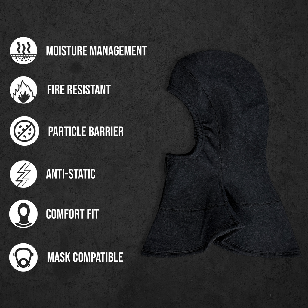 BUFF Safety Particulate Fire Hood - black with logo