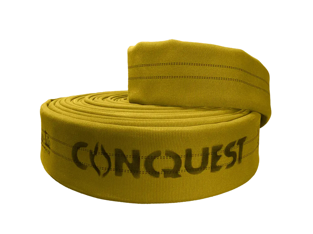 Snap-tite Conquest LDH large diameter supply fire hose, yellow