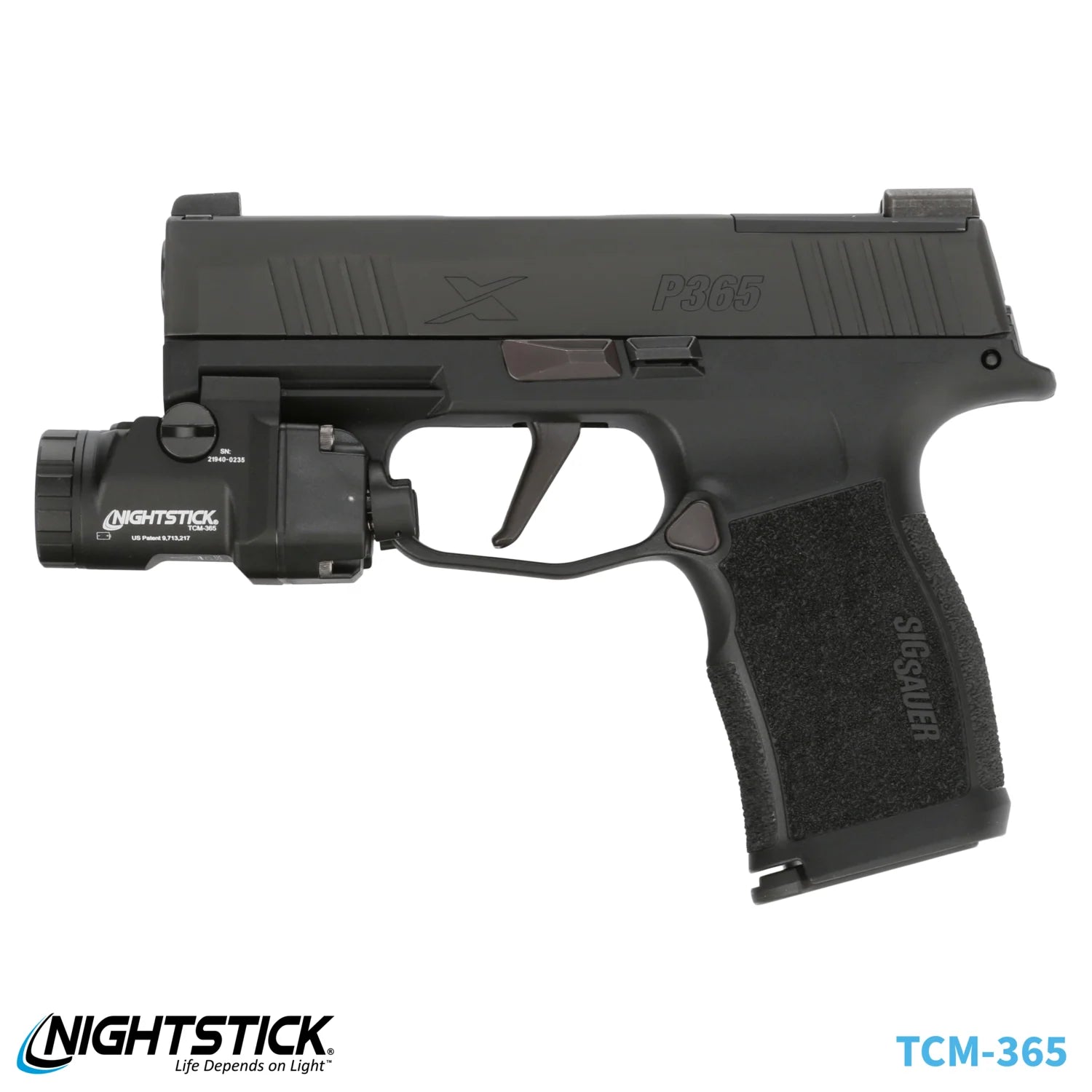 Nightstick Sub-Compact Handgun Light W/green Laser - Li-Ion - Fits Sig Sauer® P365