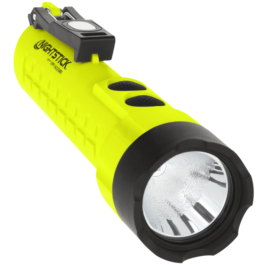 Nightstick Intrinsically Safe Dual-Light Flashlight W/magnets - 3 AA (not Included) - Green - UL913
