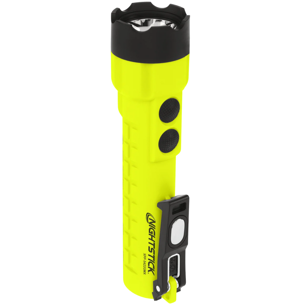 Nightstick Intrinsically Safe Dual-Light Flashlight W/magnets - 3 AA (not Included) - Green - UL913