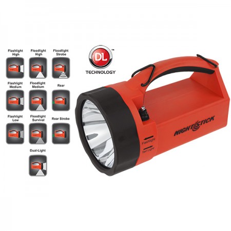 Nightstick Intrinsically Safe Dual-Light™ Lantern Rechargeable Orange - Image 2