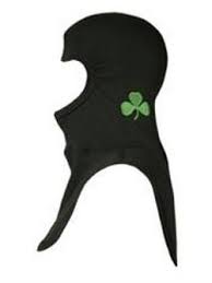 Embroidered Shamrock Black Hood