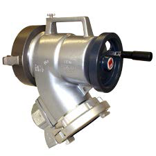 Harrington Piston Intake Valve 5" Stainless Steel 4" Storz Lock Inlet X 5" NH Female Swivel Rocker Lug Outlet