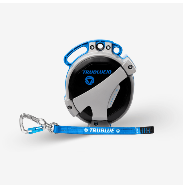 TRUBLUE iQ Auto Belay showing webbing - 12.5m